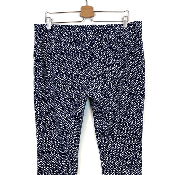 Tory Burch | Patterned Stretch Trouser Pants Size 12 - Picture 5 of 13